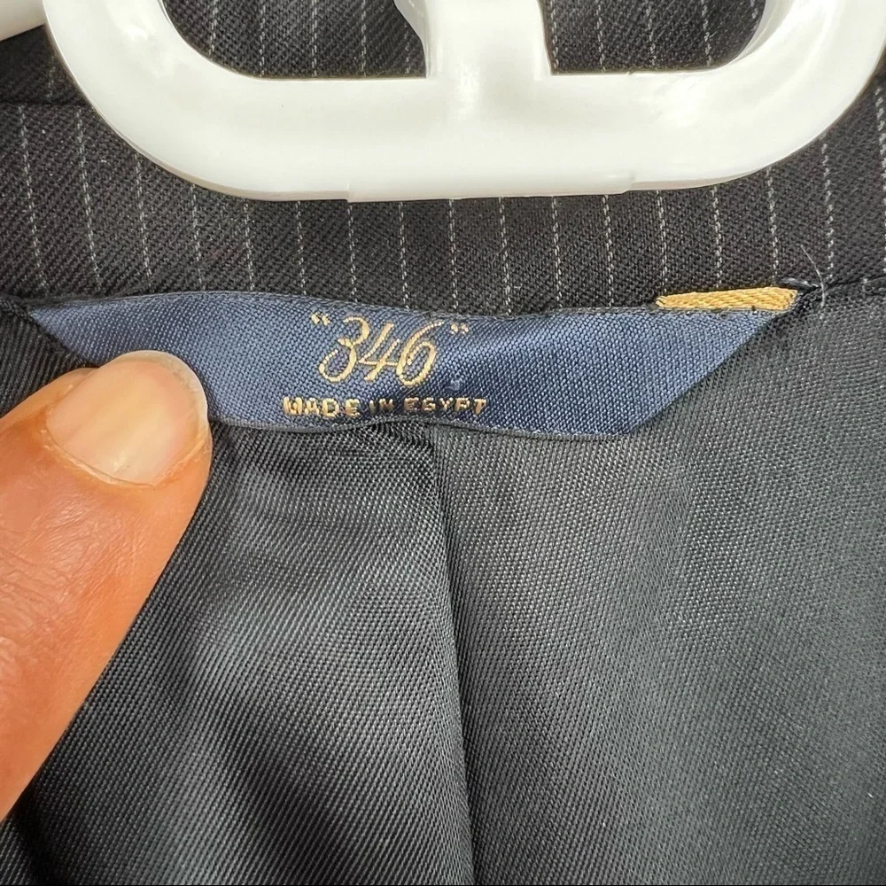 346 Brooks Brothers blue striped wool blazer size 40R